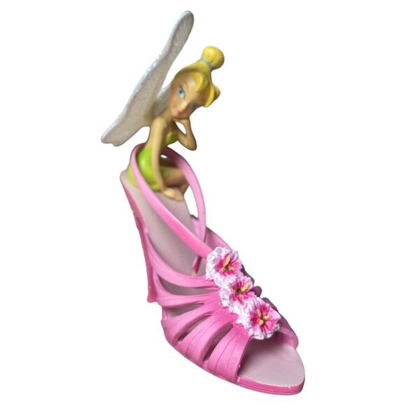 Hamilton Tinker Bell In The Pinks Shoe Figurine Disney Fairy Collectible - Picture 2 of 7